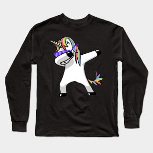 Dabbing Unicorn Long Sleeve T-Shirt